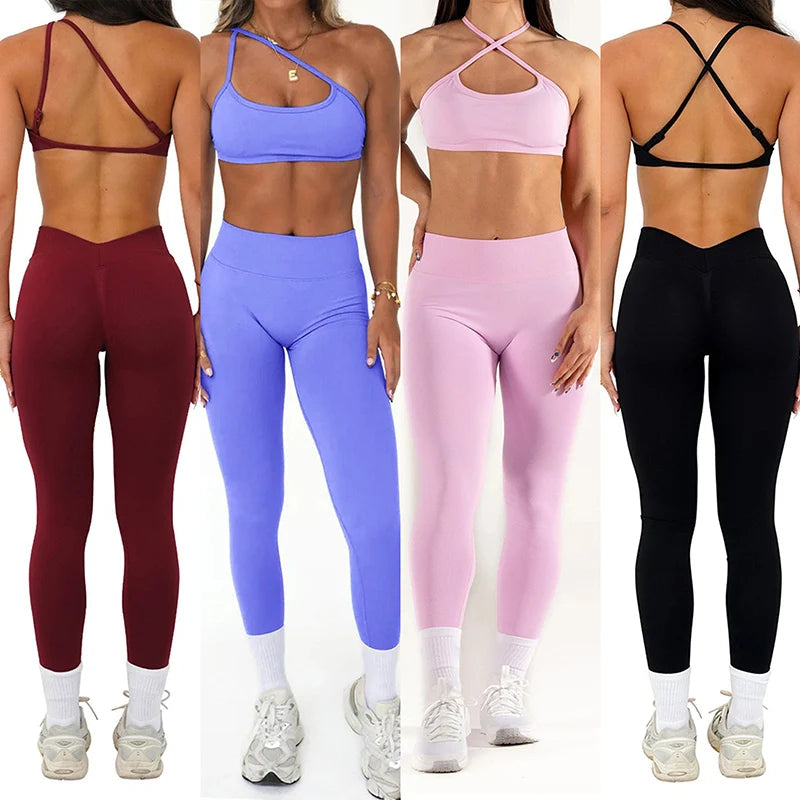 Peach Leggings – Women Fitness Set