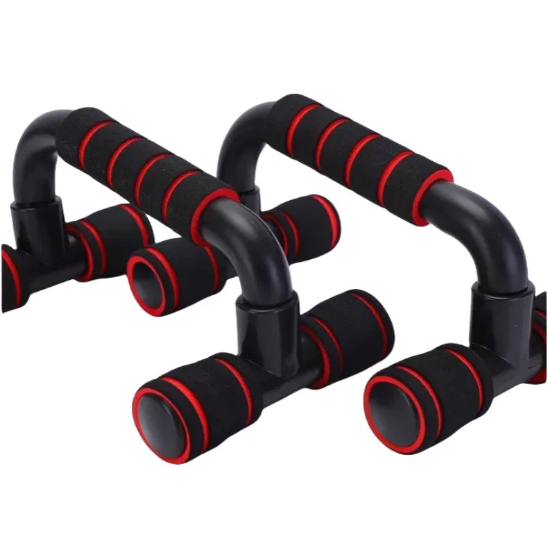 I-Shaped Prone Push-Up Support Bar for Chest Muscle Workout Home Fitness Equipment Foam Push-Up Stand for Strength Training+