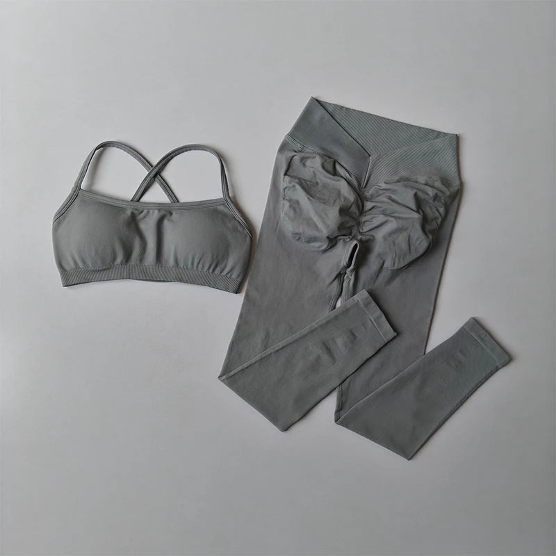 Peach Leggings – Women Fitness Set