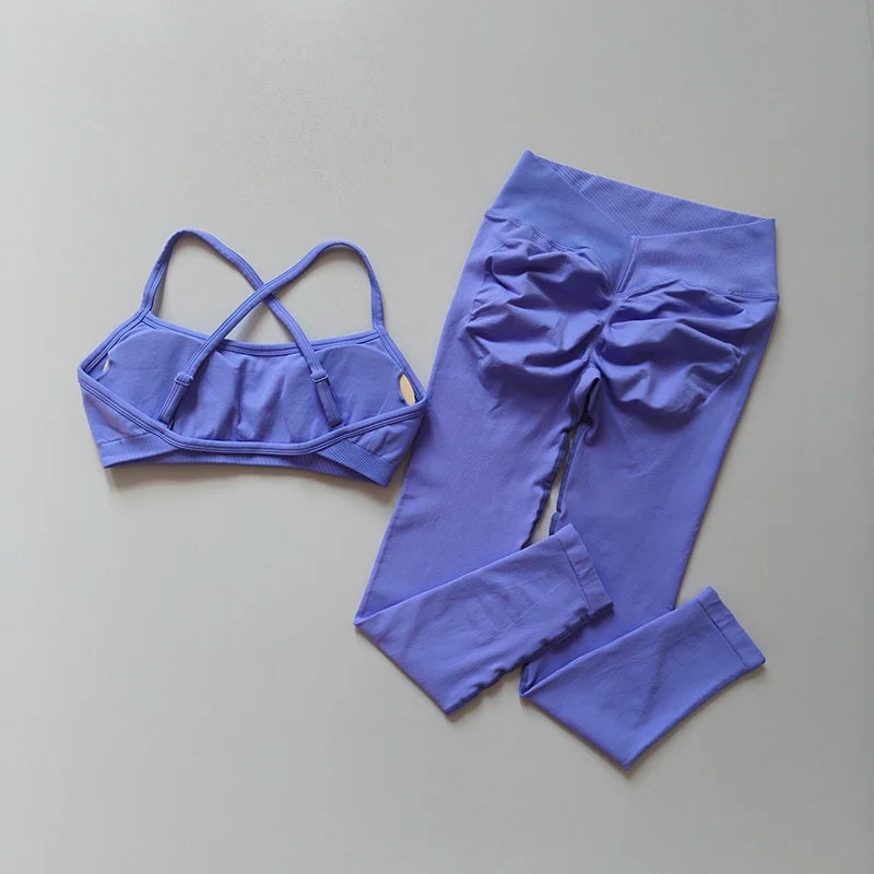 Peach Leggings – Women Fitness Set