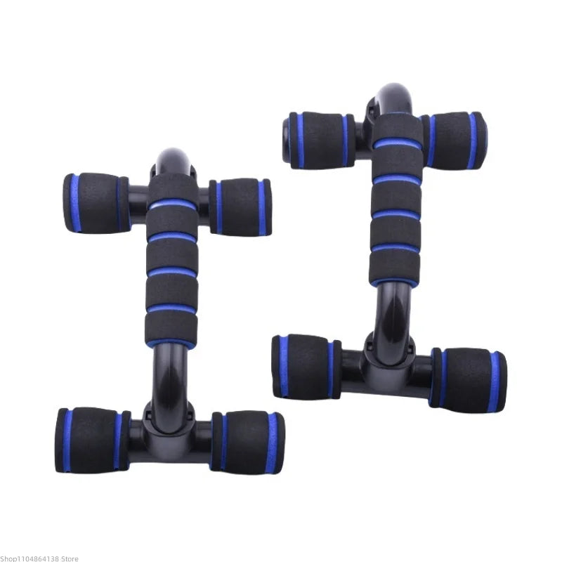 I-Shaped Prone Push-Up Support Bar for Chest Muscle Workout Home Fitness Equipment Foam Push-Up Stand for Strength Training+