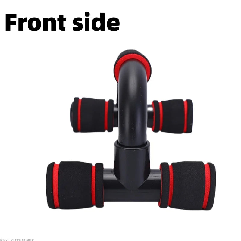 I-Shaped Prone Push-Up Support Bar for Chest Muscle Workout Home Fitness Equipment Foam Push-Up Stand for Strength Training+