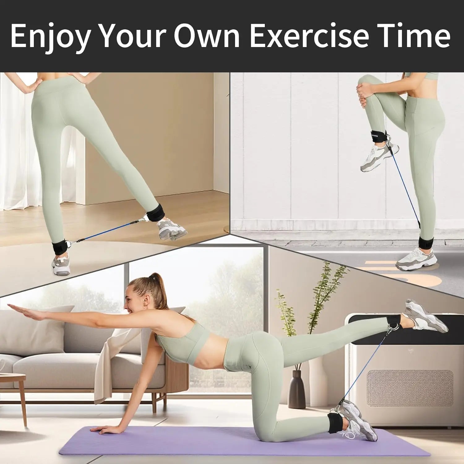 Ankle Resistance Bands – Leg & Glute Trainer