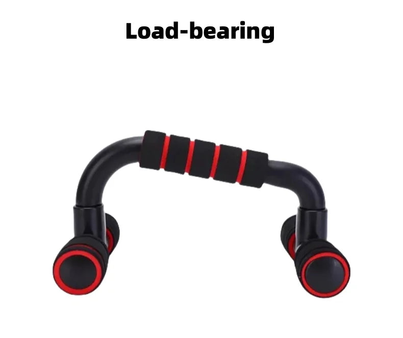 I-Shaped Prone Push-Up Support Bar for Chest Muscle Workout Home Fitness Equipment Foam Push-Up Stand for Strength Training+