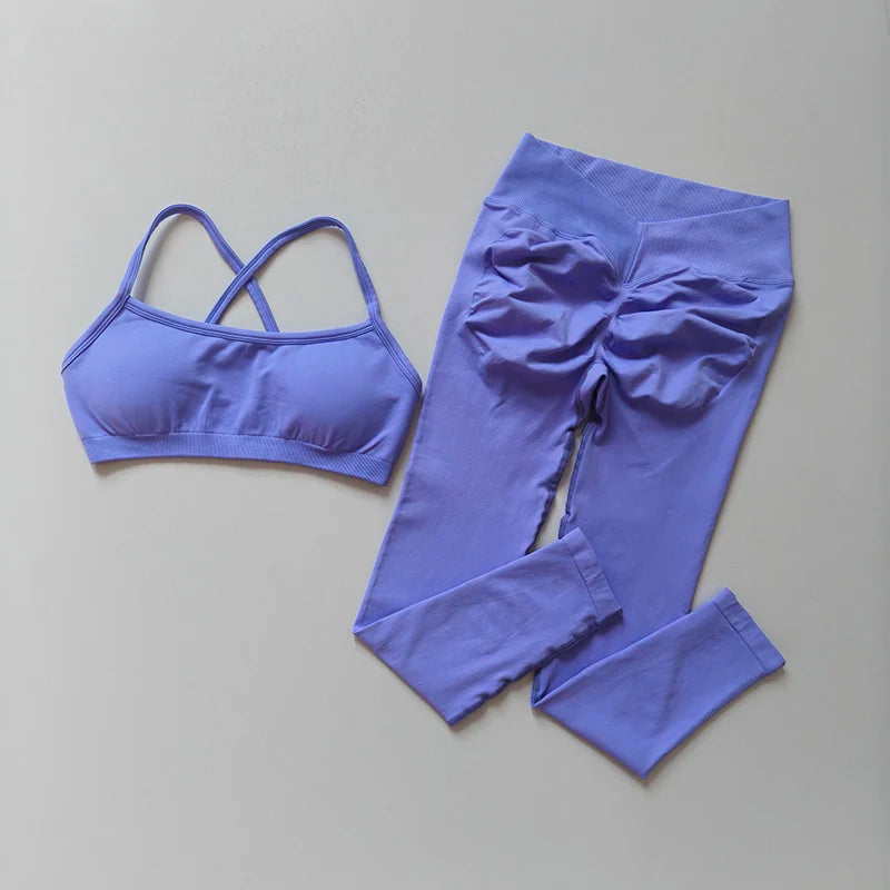 Peach Leggings – Women Fitness Set