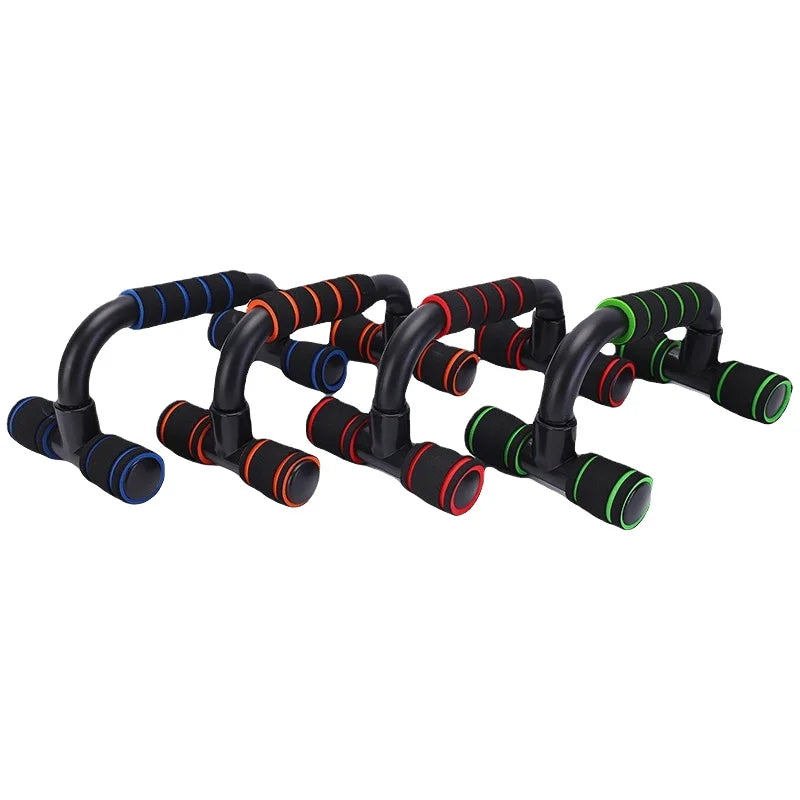 I-Shaped Prone Push-Up Support Bar for Chest Muscle Workout Home Fitness Equipment Foam Push-Up Stand for Strength Training+