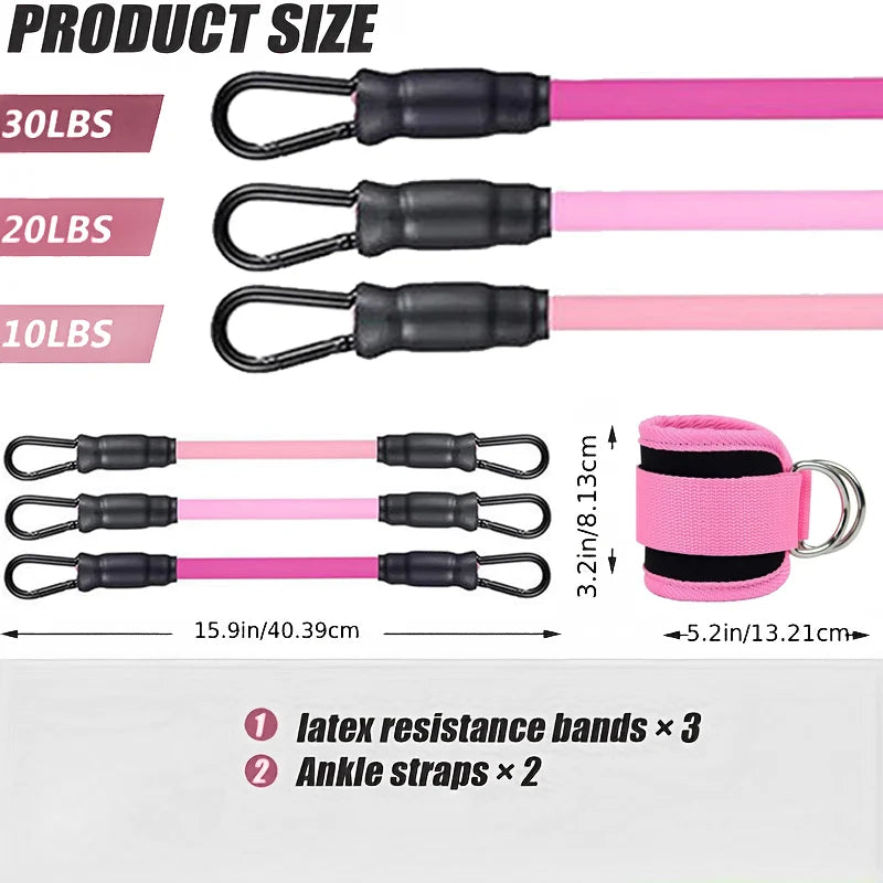 Ankle Resistance Bands – Leg & Glute Trainer