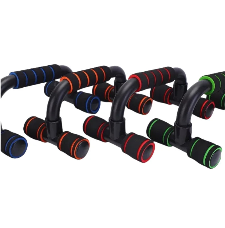 I-Shaped Prone Push-Up Support Bar for Chest Muscle Workout Home Fitness Equipment Foam Push-Up Stand for Strength Training+