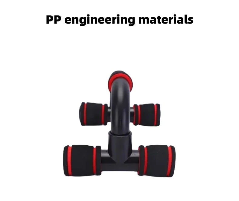 I-Shaped Prone Push-Up Support Bar for Chest Muscle Workout Home Fitness Equipment Foam Push-Up Stand for Strength Training+