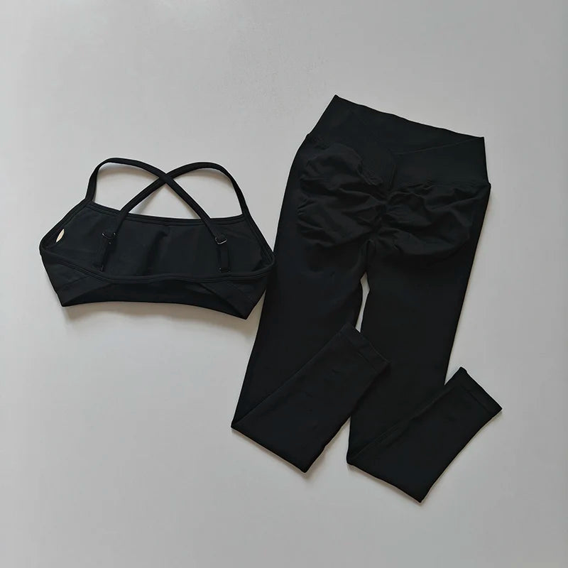Peach Leggings – Women Fitness Set