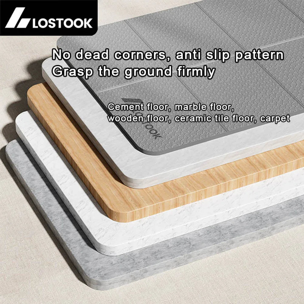 4mm Thick TPE Foldable Yoga Mat 183*61cm Easy Storage for Travel Yoga Pilates Home Exercise Floor Mat ﻿