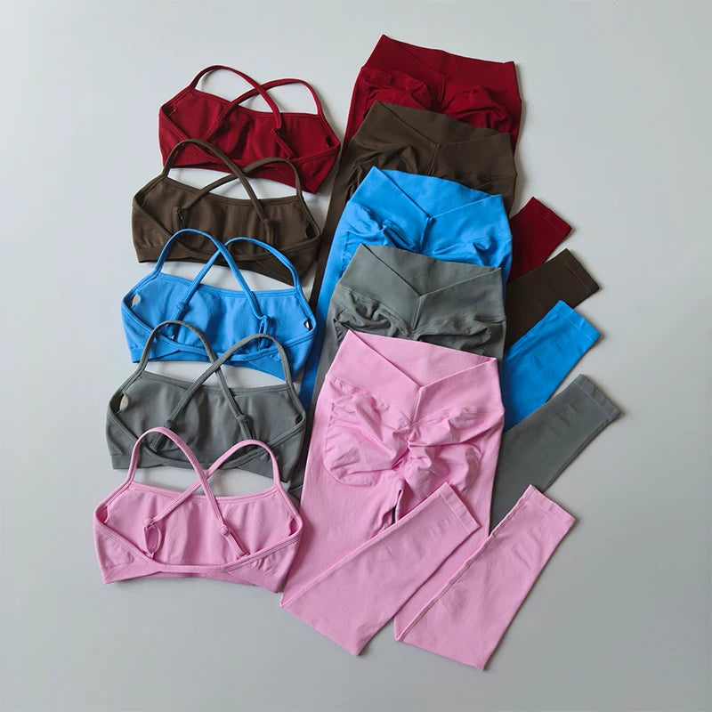 Peach Leggings – Women Fitness Set