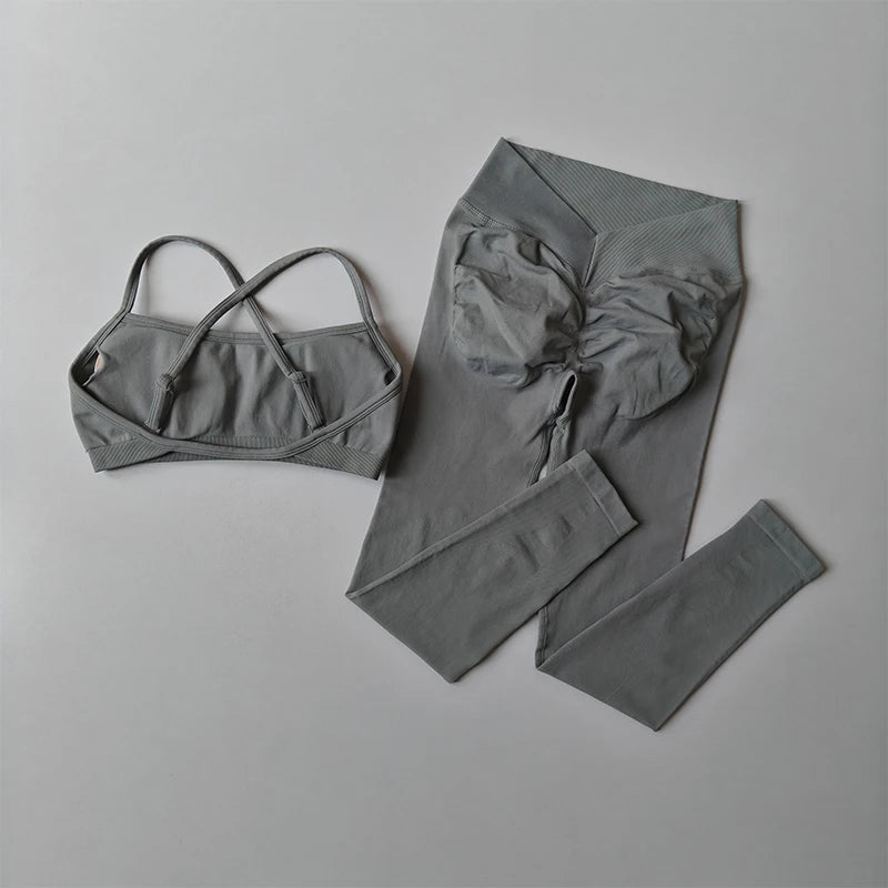 Peach Leggings – Women Fitness Set
