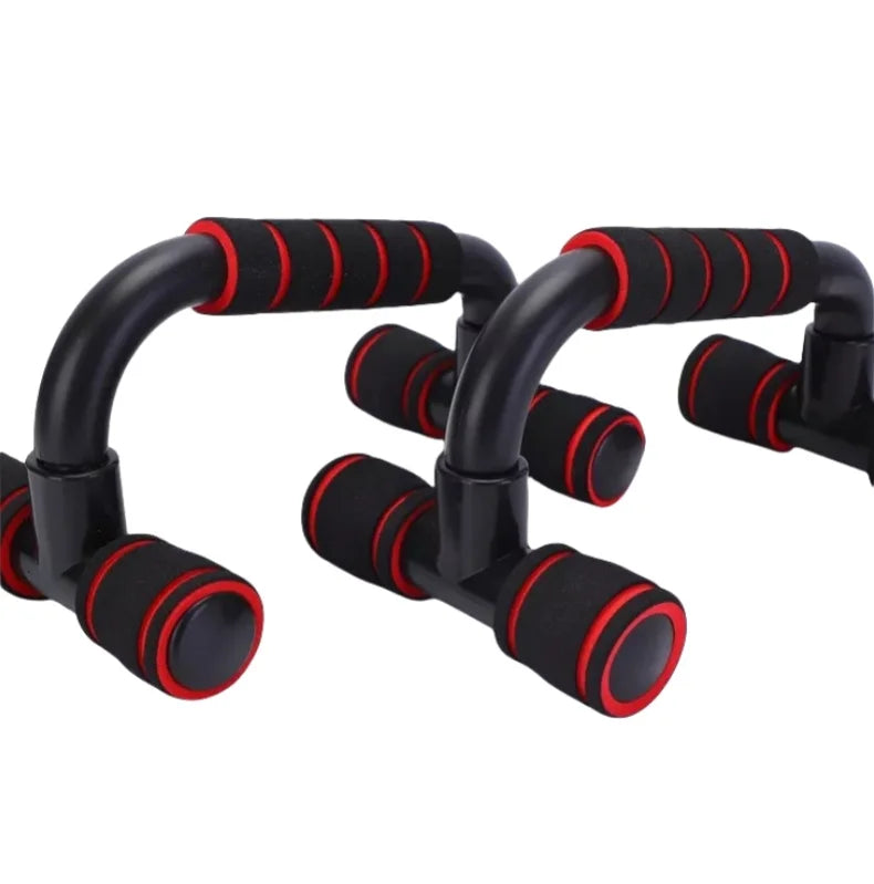I-Shaped Prone Push-Up Support Bar for Chest Muscle Workout Home Fitness Equipment Foam Push-Up Stand for Strength Training+