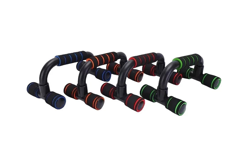 I-Shaped Prone Push-Up Support Bar for Chest Muscle Workout Home Fitness Equipment Foam Push-Up Stand for Strength Training+