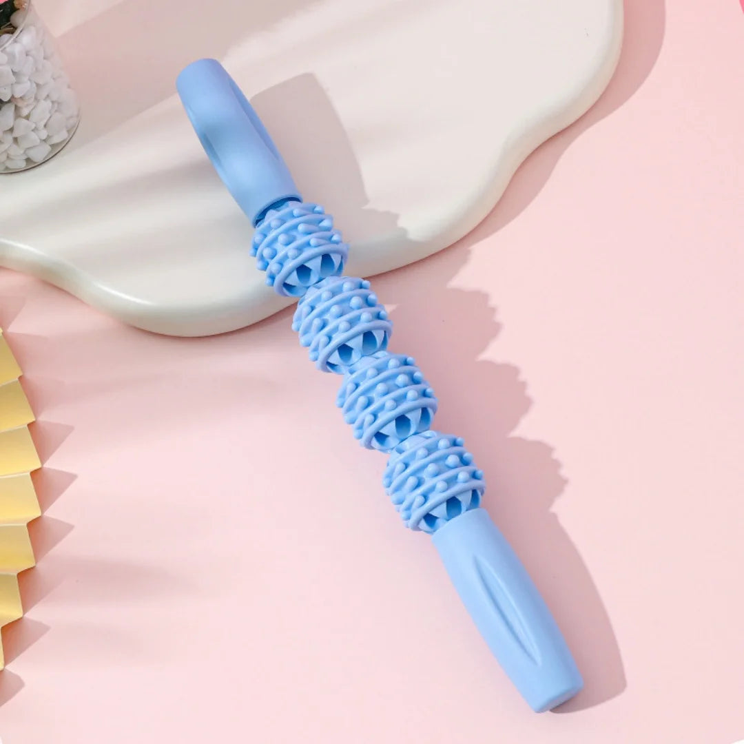 Massage Stick Mace Leg Muscle Relaxer Yoga Roller Slim Calf Roller Full Body Massage Yoga Stick