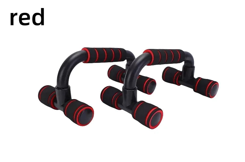 I-Shaped Prone Push-Up Support Bar for Chest Muscle Workout Home Fitness Equipment Foam Push-Up Stand for Strength Training+